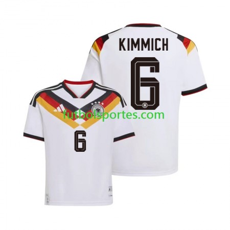 Camiseta Alemania Joshua Kimmich 6 Primera Equipación Copa Mundo 2026 Camiseta Alemania Joshua Kimmich 6 Primera Equipación Copa Mundo 2026